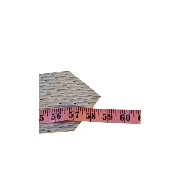 Perry Ellis Portfolio Mens Classic Formal Business Geometric Print Tie Silver - Picture 11 of 12